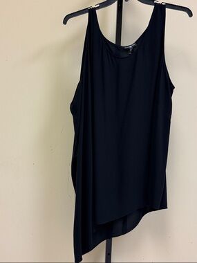 Eileen Fisher Black Asymmetric Tank